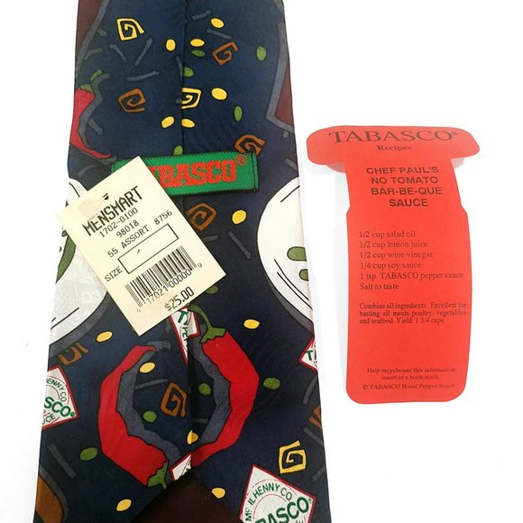 NWT Tabasco Silk Tie – Burger & Fries - Picture 4 of 7